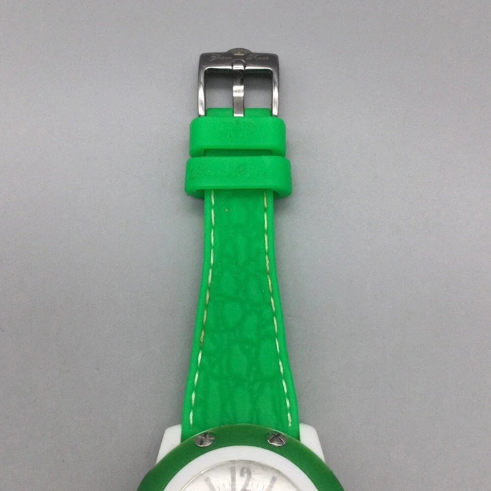 Glam Rock Miss Miami Beach Womens Watch 38mm Chipped Crystal Green New Battery